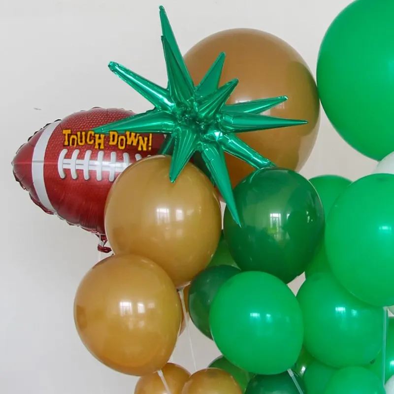 GLOBO MET ESTRELLA 3D VERDE