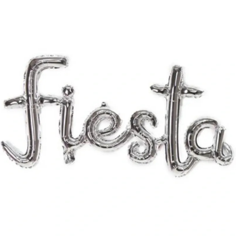 GLOBO MET FRASE FIESTA CURSIVA