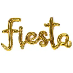 GLOBO MET FRASE FIESTA CURSIVA