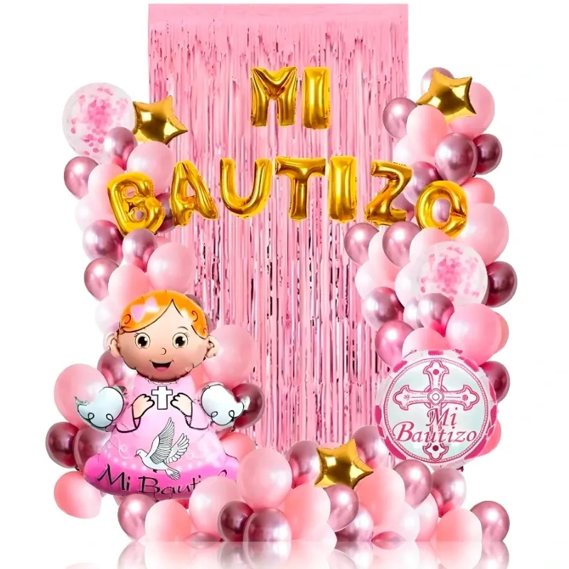 GLOBO MET FRASE MI BAUTIZO LETRAS
