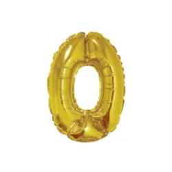 GLOBO METALIZADO 16" # 0 DORADO