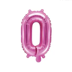 GLOBO METALIZADO 16" # 0 FUCSIA