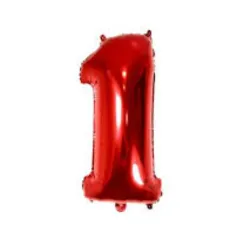 GLOBO METALIZADO 16" # 1 ROJO