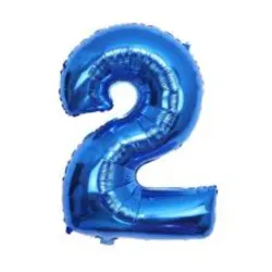 GLOBO METALIZADO 16" # 2 AZUL