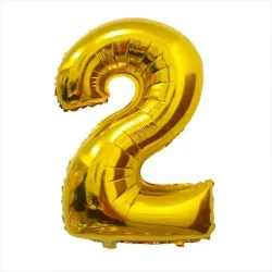 GLOBO METALIZADO 16" # 2 DORADO