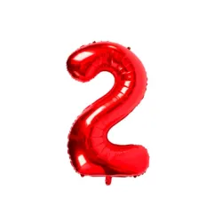 GLOBO METALIZADO 16" # 2 ROJO