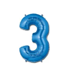 GLOBO METALIZADO 16" # 3 AZUL