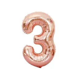 GLOBO METALIZADO 16" # 3 ROSAGOLD