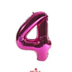 GLOBO METALIZADO 16" # 4 FUCSIA