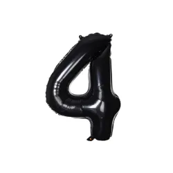 GLOBO METALIZADO 16" # 4 NEGRO