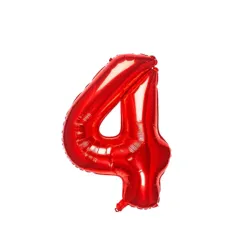GLOBO METALIZADO 16" # 4 ROJO