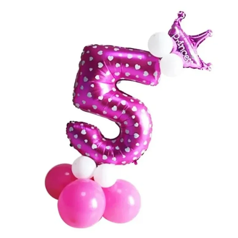 GLOBO METALIZADO 16" # 5 FUCSIA CORAZON