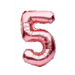 GLOBO METALIZADO 16" # 5 ROSAPALO