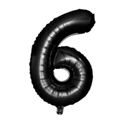 GLOBO METALIZADO 16" # 6 NEGRO