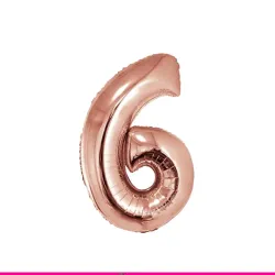 GLOBO METALIZADO 16" # 6 ROSAGOLD