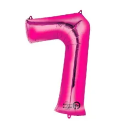 GLOBO METALIZADO 16" # 7 FUCSIA