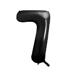 GLOBO METALIZADO 16" # 7 NEGRO