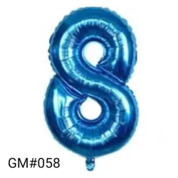 GLOBO METALIZADO 16" # 8 AZUL