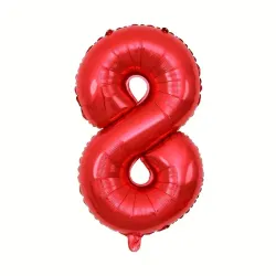 GLOBO METALIZADO 16" # 8 ROJO