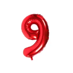 GLOBO METALIZADO 16" # 9 ROJO