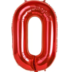 GLOBO METALIZADO 32" # 0 ROJO