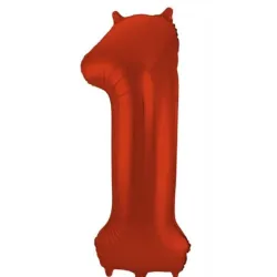 GLOBO METALIZADO 32" # 1 ROJO