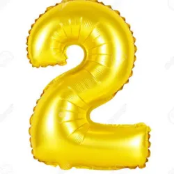 GLOBO METALIZADO 32" # 2 DORADO