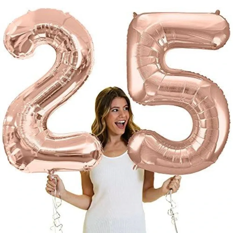 GLOBO METALIZADO 32" # 2 ROSAGOLD