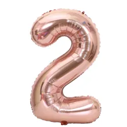 GLOBO METALIZADO 32" # 2 ROSAGOLD