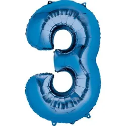 GLOBO METALIZADO 32" # 3 AZUL