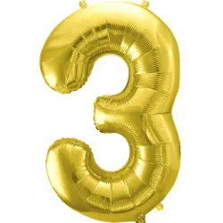 GLOBO METALIZADO 32" # 3 DORADO