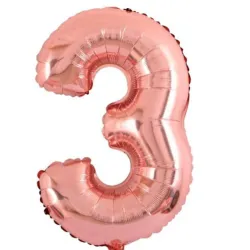 GLOBO METALIZADO 32" # 3 ROSAGOLD