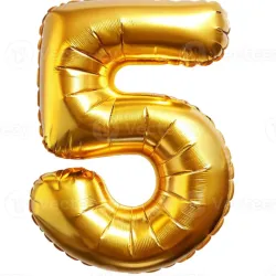 GLOBO METALIZADO 32" # 5 DORADO