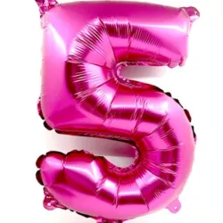 GLOBO METALIZADO 32" # 5 FUCSIA
