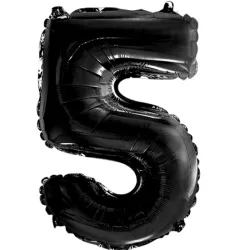 GLOBO METALIZADO 32" # 5 NEGRO