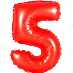 GLOBO METALIZADO 32" # 5 ROJO