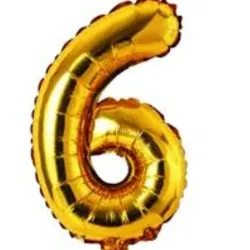 GLOBO METALIZADO 32" # 6 DORADO
