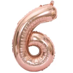 GLOBO METALIZADO 32" # 6 ROSAGOLD