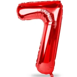 GLOBO METALIZADO 32" # 7 ROJO