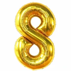 GLOBO METALIZADO 32" # 8 DORADO