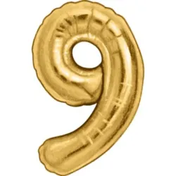 GLOBO METALIZADO 32" # 9 DORADO
