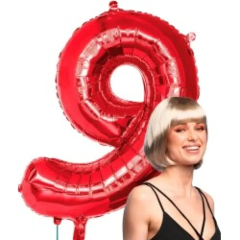 GLOBO METALIZADO 32" # 9 ROJO