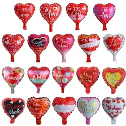 GLOBO MET 5" CORAZON AMOR