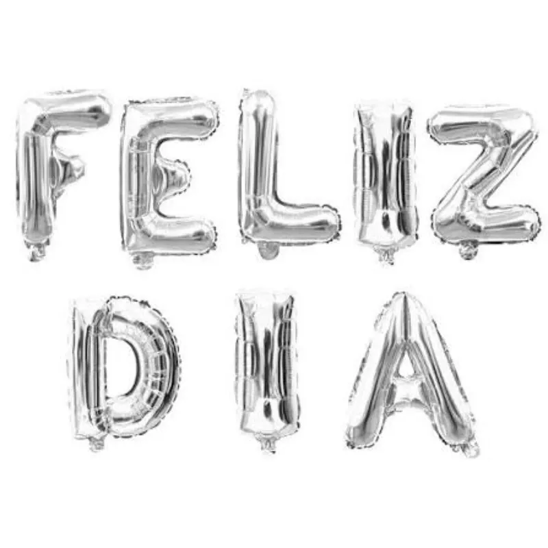 GLOBO METALIZADO FRASE FELIZ DIA