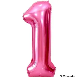 GLOBO METALIZADO 32" # 1 FUCSIA