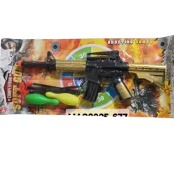 JUGUETE AMETRALLADORA CON BOLOS SOFT GUN