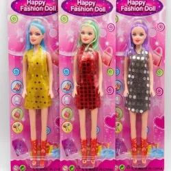 JUGUETE BARBIE VESTIDO LENTEJUELAS