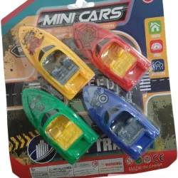JUGUETE BARCO X 4 MINI CARS