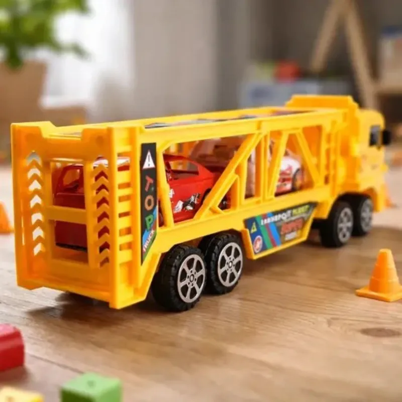 JUGUETE CAMION TRAILER 2 CAMION CONSTR SUPER TRUCK