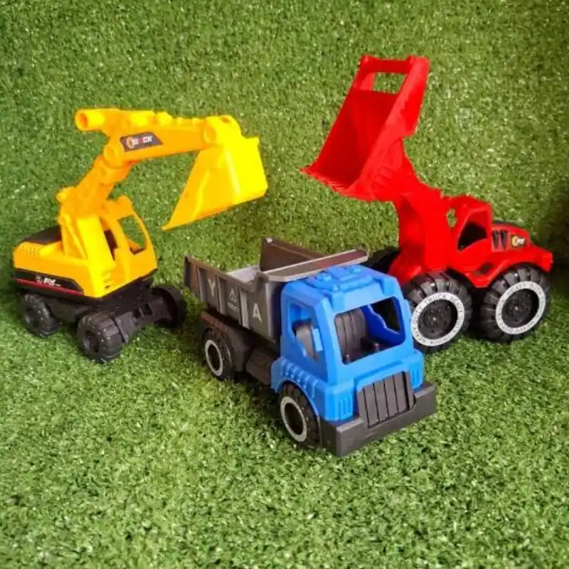 JUGUETE CAMIONES CONSTRUCCION X 3 TRUCK